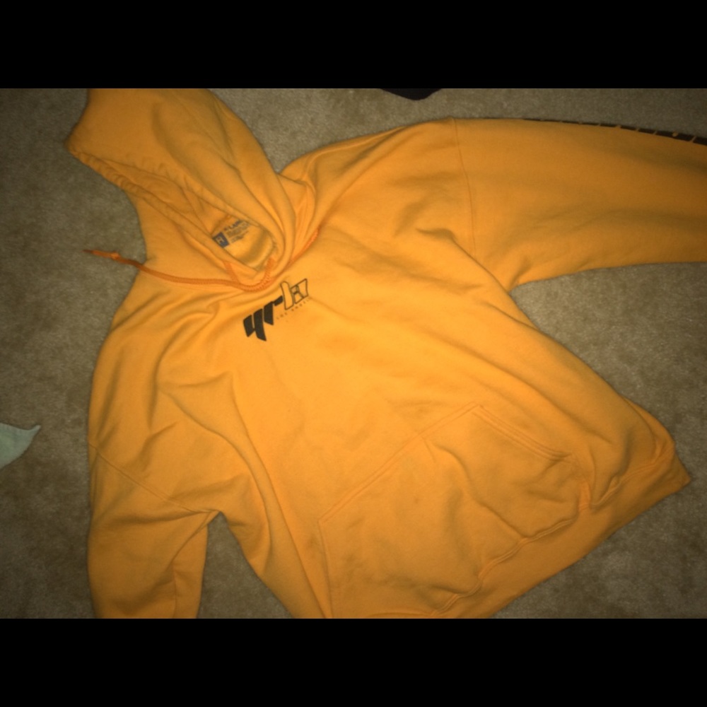 YOUNG AND RECKLESS ORANGE SWEATSHIRT
